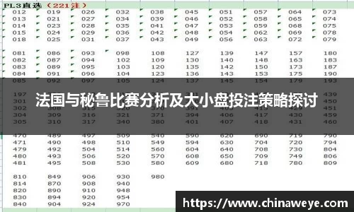 法国与秘鲁比赛分析及大小盘投注策略探讨